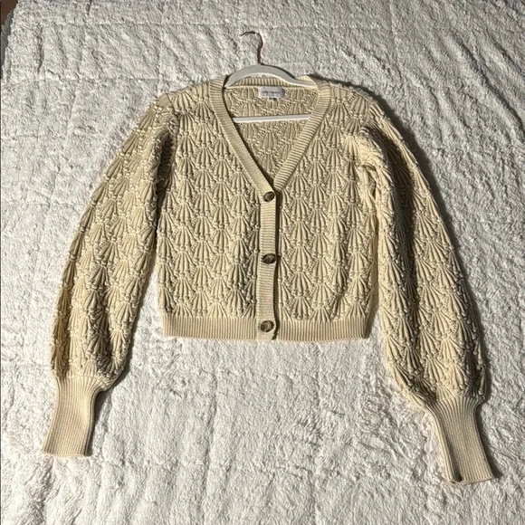 NWOT Driftwood Nancy Cardigan Size S color: Oat - Picture 6 of 12